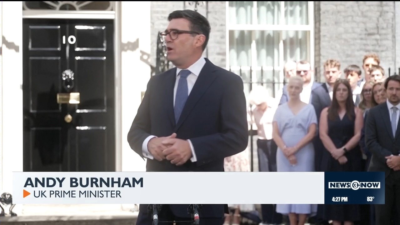 Andy Burnham takes UK prime minister role