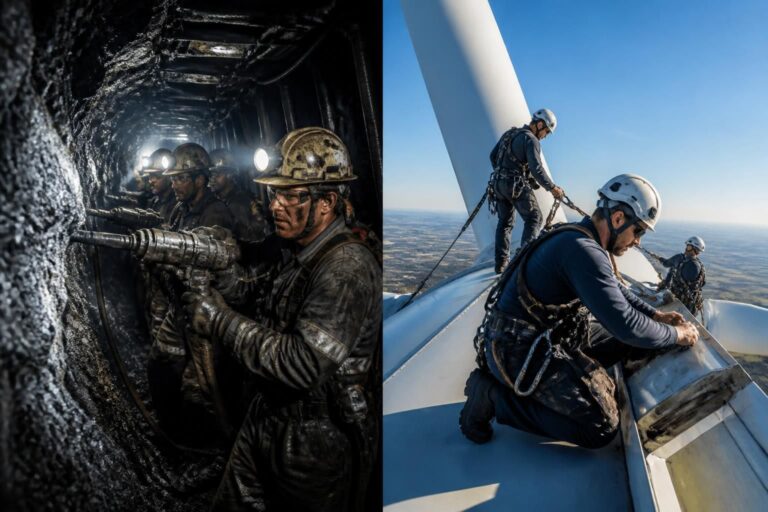 découvrez comment leur métier a radicalement changé, passant de travaux à un kilomètre sous terre à des interventions à 100 mètres dans les airs, illustrant une transformation exceptionnelle et inspirante.