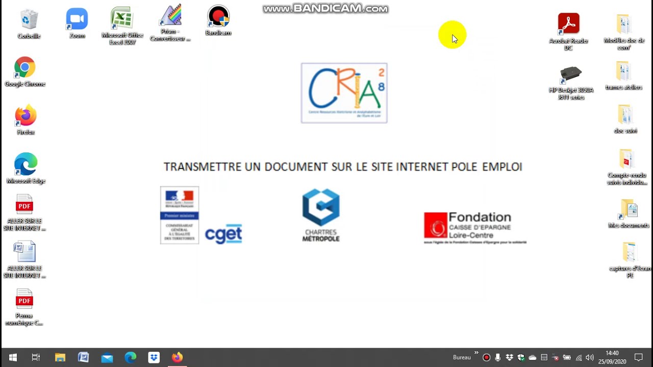 Le site Pole Emploi : transmettre / joindre un document